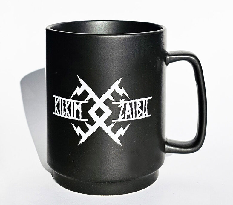 Puodeliai su įmonės logotipu